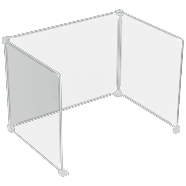 3 pz deflettore tavolo partizione trasparente partizione portatile