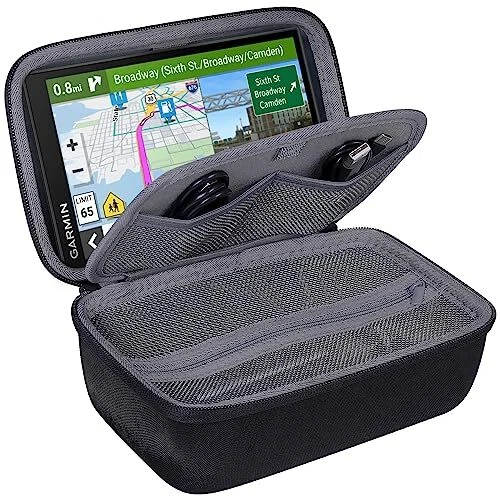co2CREA EVA Stockage Cas Voyage Étui Housse protection Sac pour GPS Auto écran 6