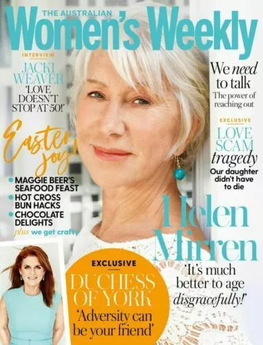 The Australian Women's Weekly Magazine April 2020 Helen Mirren Easter Joy AWW