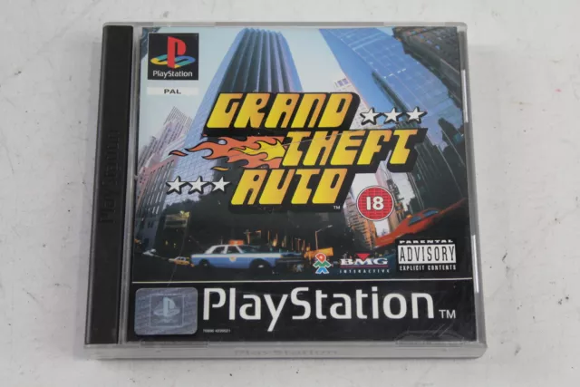 Grand Theft Auto verpackt mit Booklet & Karte Sony Playstation PS1