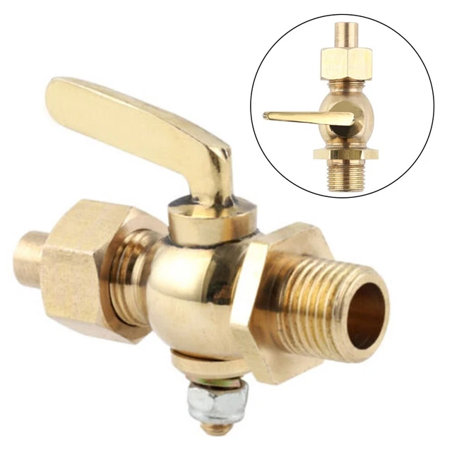 Valve Brass Petcock Air Intake Fuel Delivery Accessories Copper Dowel Mouth