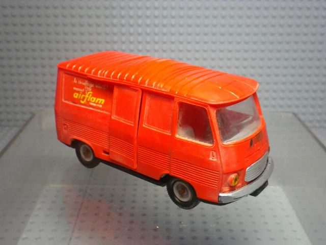 Norev 1/43 - Peugeot J7 Fourgon Airflam - Plastique Orange - Publicitaire - Occasion