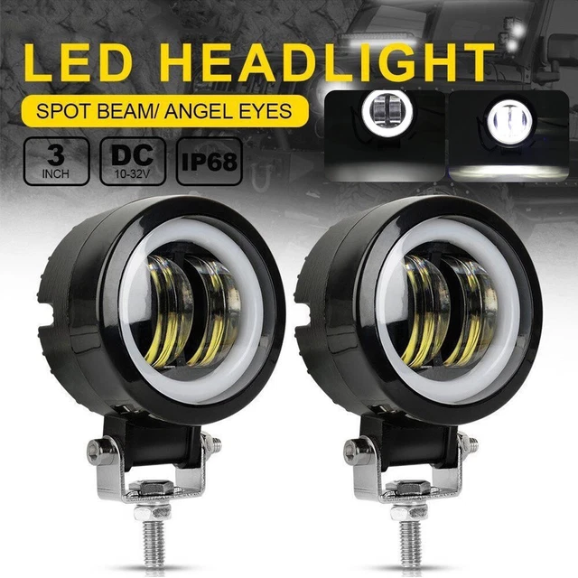 2X LED Arbeitsscheinwerfer Scheinwerfer Zusatzscheinwerfer für Jeep SUV Motorrad