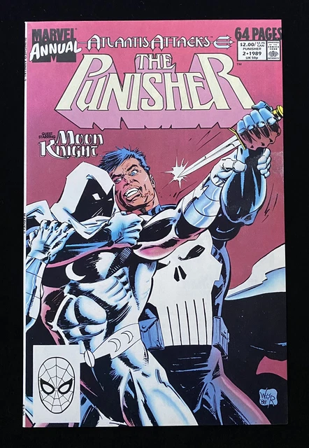 Punisher Annual #2 (1989) 1st Meeting With Moon Knight NM (9.4) Condition