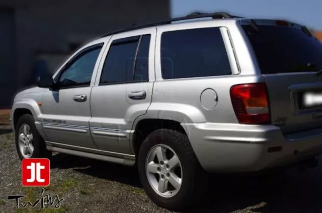 Jeu de 4 Déflecteurs de vent pluie air teintées Jeep Grand Cherokee WJ 1999-2005 3