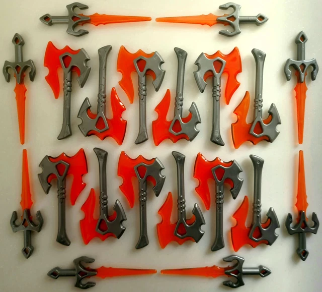 PLAYMOBIL RARE SET bid now new add on custom red swords axes knights weapons EUR 9,18 PicClick FR