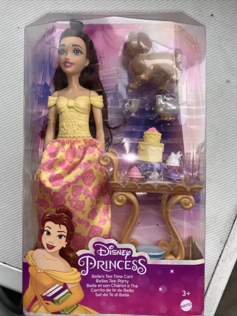 disney princess doll Belle’s Tea Time Cart By Mattel