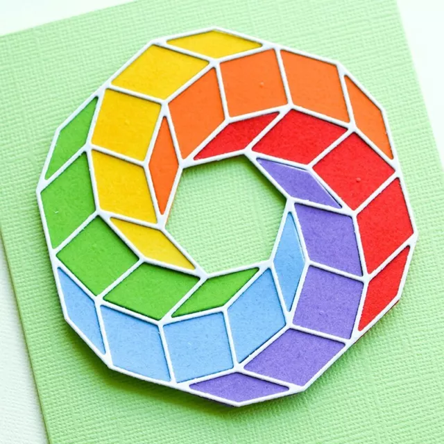 Swirl Circle Ring Shape Metal Cutting Dies DIY Scrapbooking Card Making Craft 2