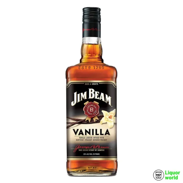 Jim Beam Kentucky Straight Vanilla Infused Bourbon Liqueur 750mL