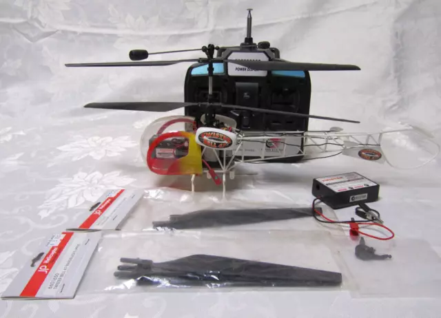 Rare Htf Twister  Bell 47 Rc Helicopter + Controller Used