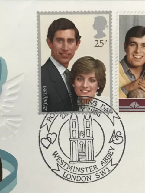 1986 Coin Cover Prince Andrew Sarah Ferguson Marriage 23rd July 1981 3