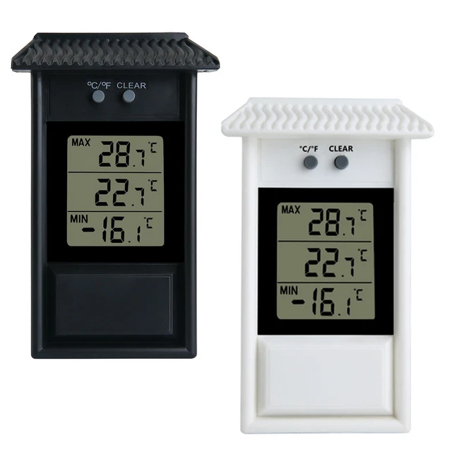 Grünes Wandthermometer 215mm - Für Garten, Gewächshaus & Innenbereich