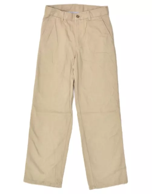 CHAPS Boys Straight Casual Trousers 11-12 Years W24 L26  Beige Cotton AS79