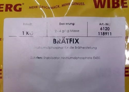 Wiberg Brätfix 1 kg, Gewürz, Gewürze, Kutterhilfsmittel