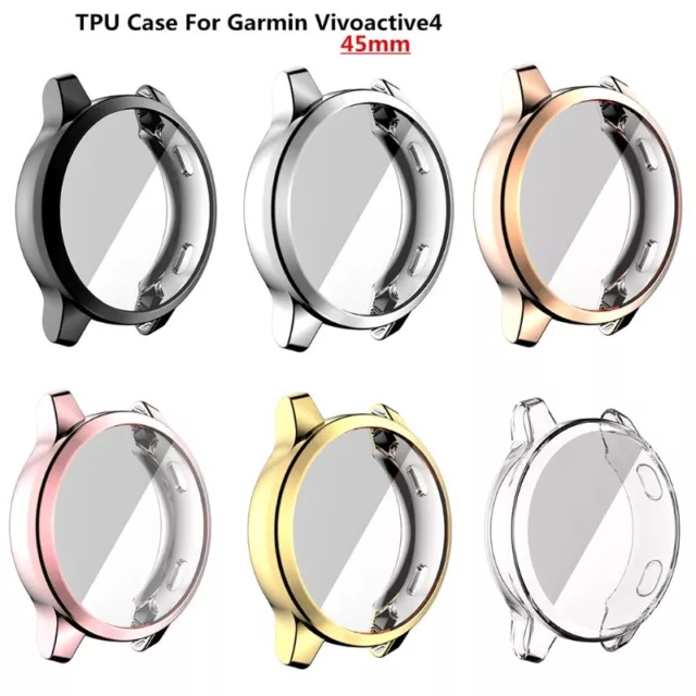 Watch for Case Compatible for Vivoactive 4 45mm Cases with Ultra Thin TPU