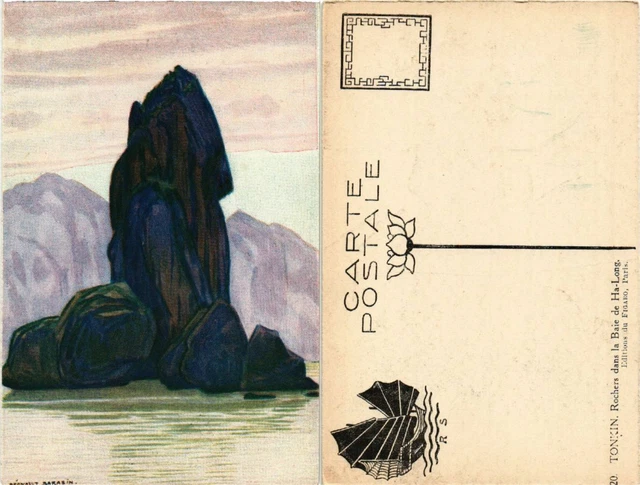 CPA AK VIETNAM TONKIN - Rocks in Ha-Long Bay (427616)