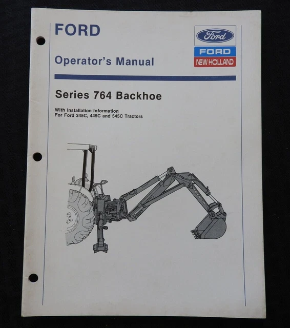 ORIGINAL FORD 345C 445C 545C Traktor Zoll Modell 764 Heckbagger ...