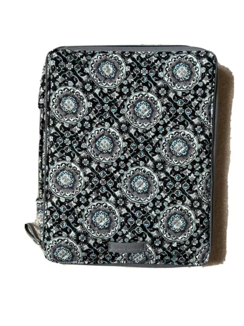Vera Bradley Iconic Tablet Tamer Organizer Case, Charcoal Medallion, New