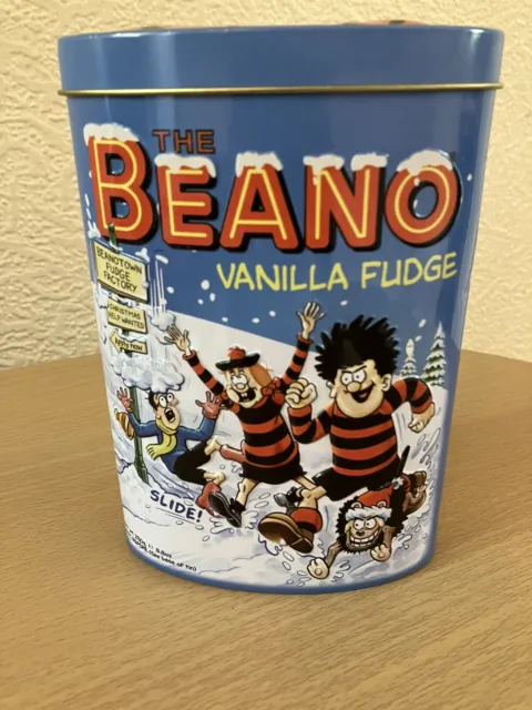 The Beano Tin With 6 Badges