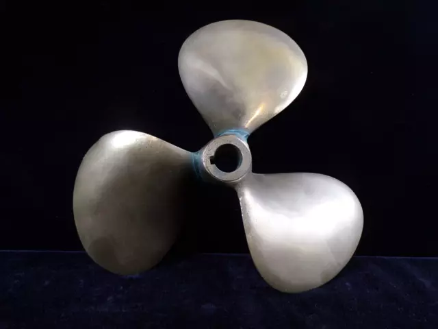West Coast Marine Service Vintage Brass Propeller, 5" Blades
