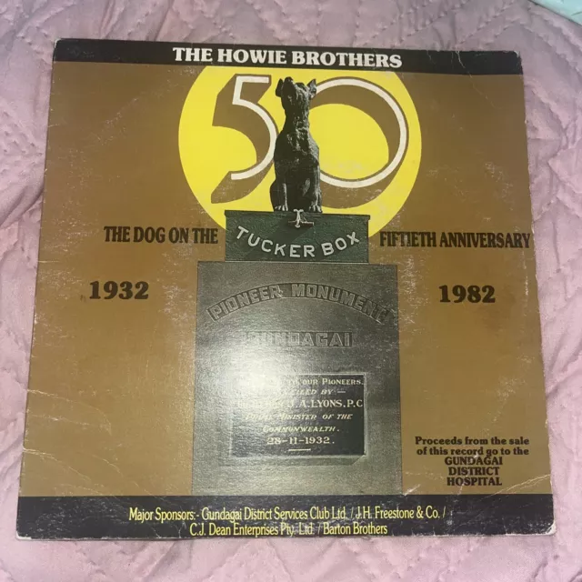 THE HOWIE BROTHERS The Dog Sits On The Tucker Box 45 RPM 50th Anniversary