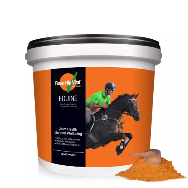 Rose-Hip Vital Equine Horse Anti-inflammatory 3kg 1.5kg Hip Joint Health Guard