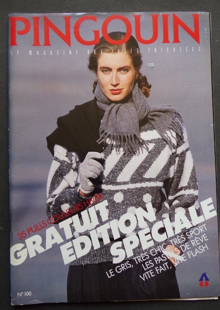 Catalogue Tricot Pingouin N°76 - Hiver 1985 - Laine Vintage - Femme