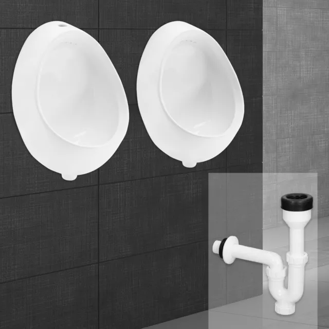 Orinatoio da muro in ceramica ingresso acqua dall'alto/dietro sanitari bagno wc