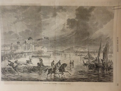 1858 MI BATEAUX STEAMER ARDENT ECHOUAGE INSPECTION DEGATS 