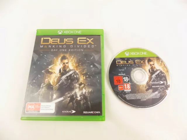 Mint Disc Xbox One Deus Ex: Mankind Divided Day One Edition Free Postage