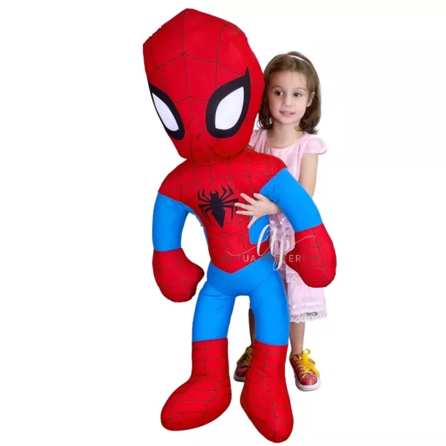 Spiderman 125cm Gigante Enorme Peluche Originale Marvel Con Suono Bambini Ragazz