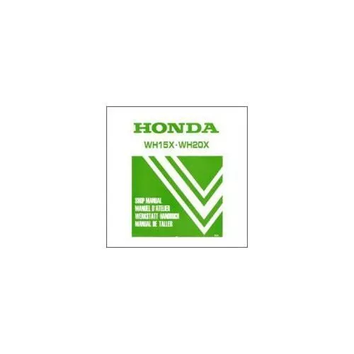 Honda WH 15X / WH 20X (85>) - Werkstatthandbuch und Nachtrag extra (92)