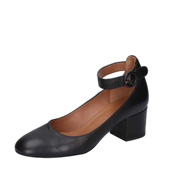 chaussures femme IL'LA escarpins noir cuir EZ473