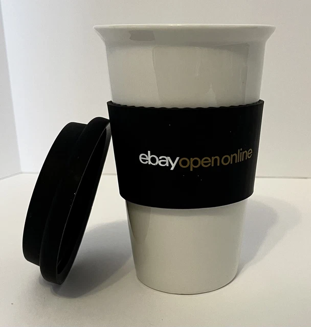 2021 eBay Open Online Ceramic Travel Coffee 14 oz Mug Tumbler with Rubber Top