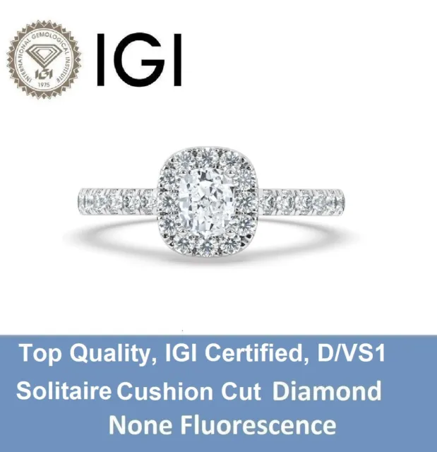 D/VS1, 1.00 Ct, Solitaire Lab-Grown Diamond Engagement Ring in 950 Platinum
