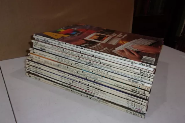 Lot of 18 Issues of A+ Apple II Magazine Vintage Computer Software Games RARE