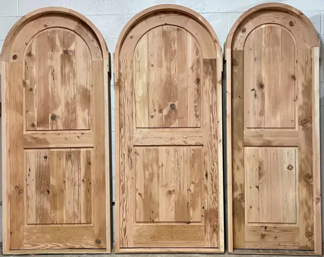 6 doors  Rustic reclaimed lumber arched solid wood storybook interior/exterior