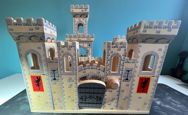 Melissa & doug folding medieval best sale castle