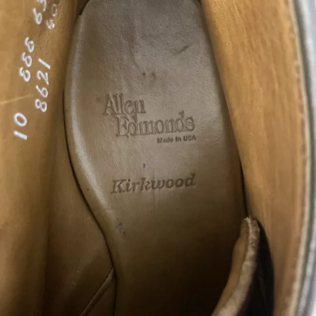 ALLEN EDMONDS KIRKWOOD 8621 Brown Leather Lace Up Chukka Boots Men’s ...