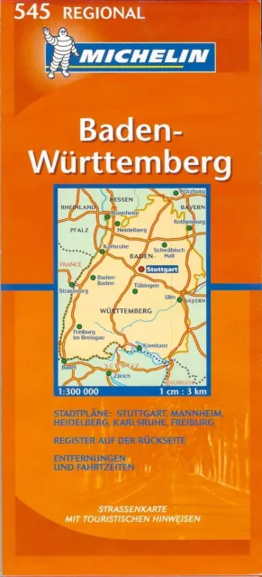 Map of Michelin of Germany Southwest, Michelin Map #545