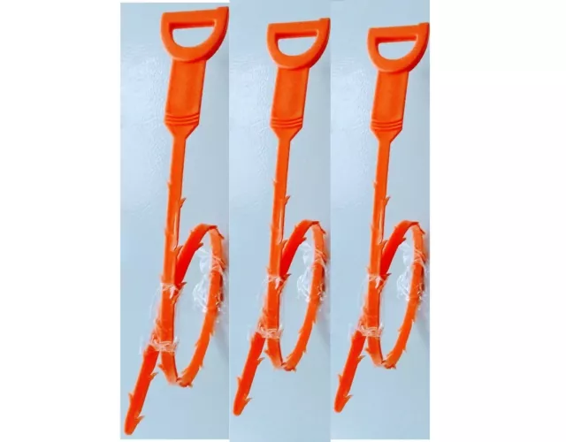 Vastar 4 Pack 19.6 Inch Drain Snake Hair Drain Clog Remover Cleaning Tool  (4 Pack 19.6