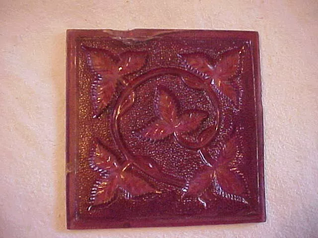 AMETHYST Addison Stained Glass Window Tile Panel Arts & Crafts 4" x 4"