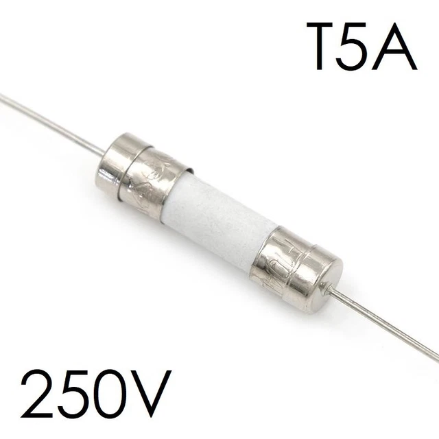 Acheter 20PCS T1A T2A T3.15A T4A T5A T6.3A T10A 250V Fusible cylindrique capacitif Fusible miniature à fusion lente Micro monté sur cylindre DIP