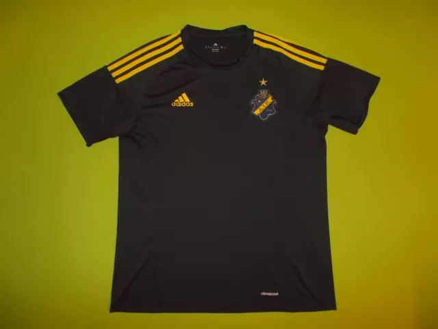 Shirt AIK STOCKHOLM (M) ADIDAS 2016/2017 PERFECT !!! Trikot home BLACK Sweden