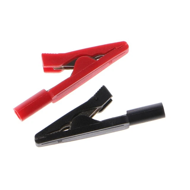 2 pièces clips alligator avec dents pointues pour une connexion facile et rapid