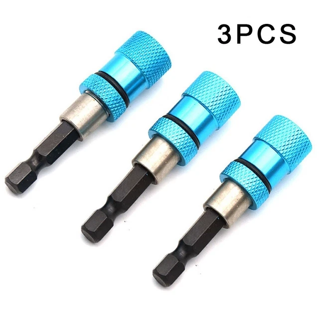 Outil Embout Tournevis Support 6.1cm 3pcs 60mm Noir Extension Magnétique