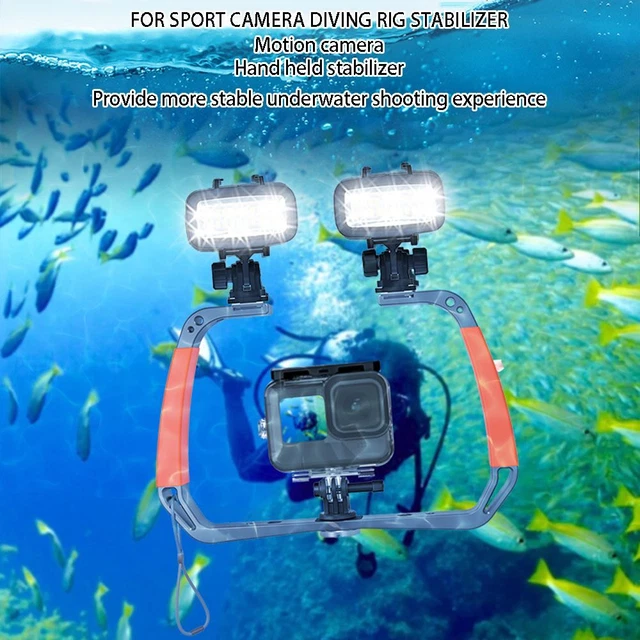 Divisor de agua buceo cámara de acción soporte de buceo máscara de agua para Go Pro