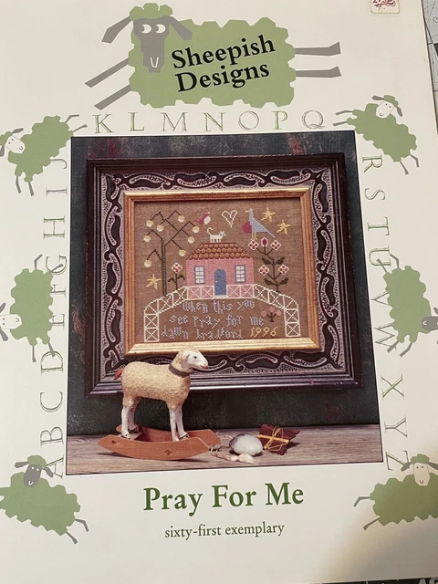 Vintage 1998 Sheepish Designs Cross Stitch Pattern ‘Pray For Me’ Vintage 1998 Sheepish Designs Cross Stitch Pattern ‘Pray For Me’