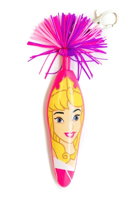 New Kooky Klicker Pen Keychain Disney Princess Aurora Sleeping Beauty Pink 3