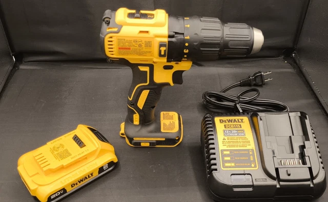 DEWALT DCD778 20V Brushless Hammer Drill Driver DCB115 Charger 20V ...